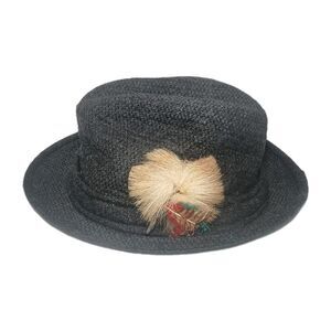 Country Gentleman Trav'ler 7 1/2 Hat Vintage Harris Tweed Wool Fedora Traveler